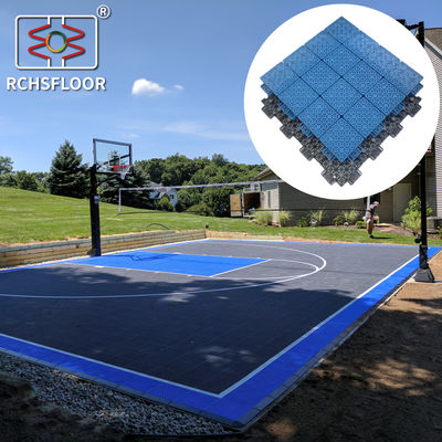 414g/ Piece Modular Sport Tiles PP Basketball Court Plastic Tiles
