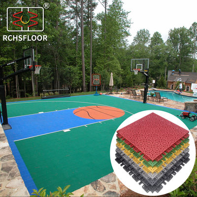 Cours de tennis et de volley-ball Carreaux de plancher en polypropylène de 18 mm