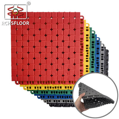 250x250mm Modular Sport Tiles Interlocking Plastic Floor Tiles