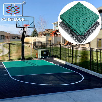 Carreaux de sport modulaires en TPE extérieurs pour un terrain de basket-ball