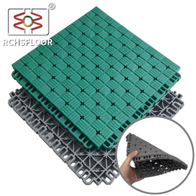 Carreaux de plancher de sport en plein air TPE personnalisés Carreaux de terrain de basket-ball