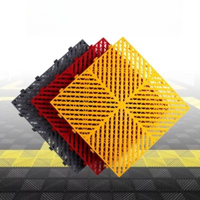 20mm Thick Polypropylene Vented Garage Floor Tiles 400*400mm