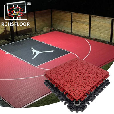 Étagère en extérieur en interlocking Pickleball Tennis Cour de badminton Carreaux de plancher Tapis de sport plancher