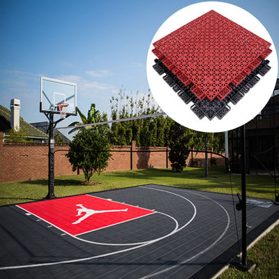 Pvc Sports Floor Tiles Interlocking Pp Plastic Outdoor Basketball Court Tiles