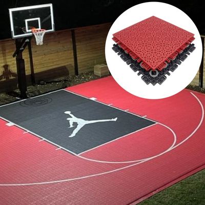 Dalles de terrain de basketball emboîtables en PP 340x340mm Garantie 10 ans